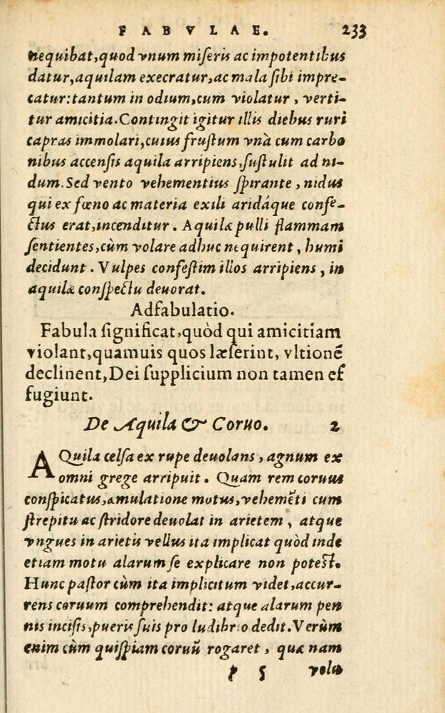 Scan 0239 of Aesopi Phrigis Et Aliorvm Fabvlae