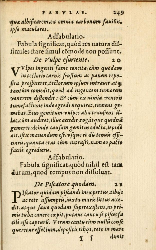 Scan 0255 of Aesopi Phrigis Et Aliorvm Fabvlae