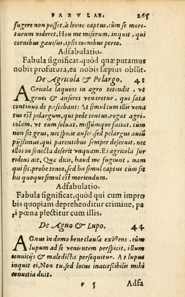 Scan 0271 of Aesopi Phrigis Et Aliorvm Fabvlae