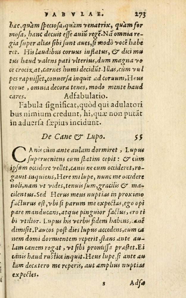 Scan 0279 of Aesopi Phrigis Et Aliorvm Fabvlae