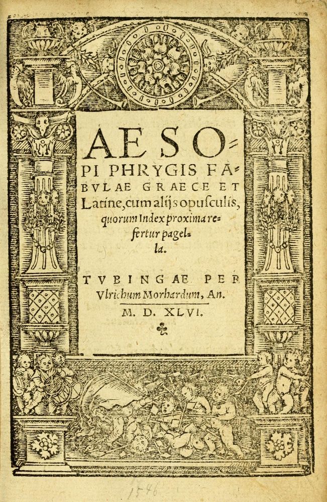 Scan 0009 of Aesopi Phrygis fabvlæ Graece et Latine