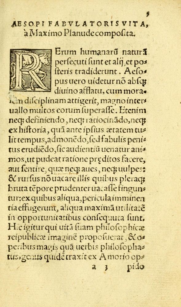 Scan 0013 of Aesopi Phrygis fabvlæ Graece et Latine