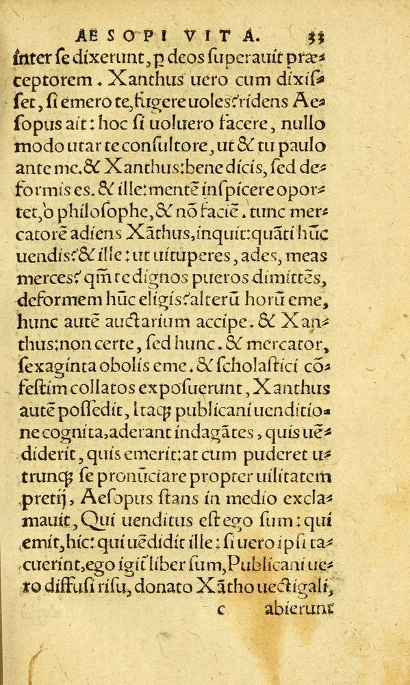 Scan 0041 of Aesopi Phrygis fabvlæ Graece et Latine
