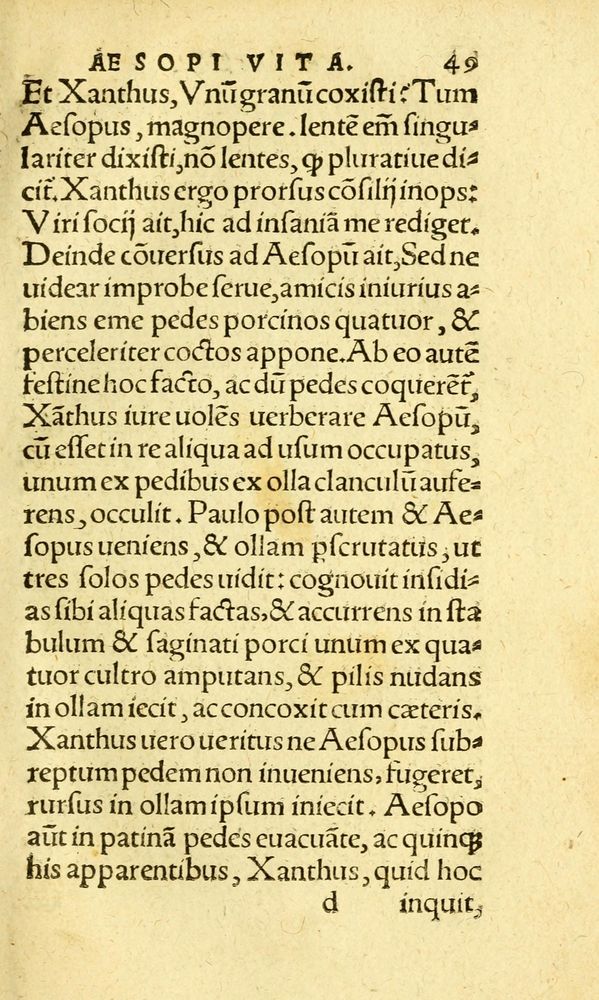 Scan 0057 of Aesopi Phrygis fabvlæ Graece et Latine