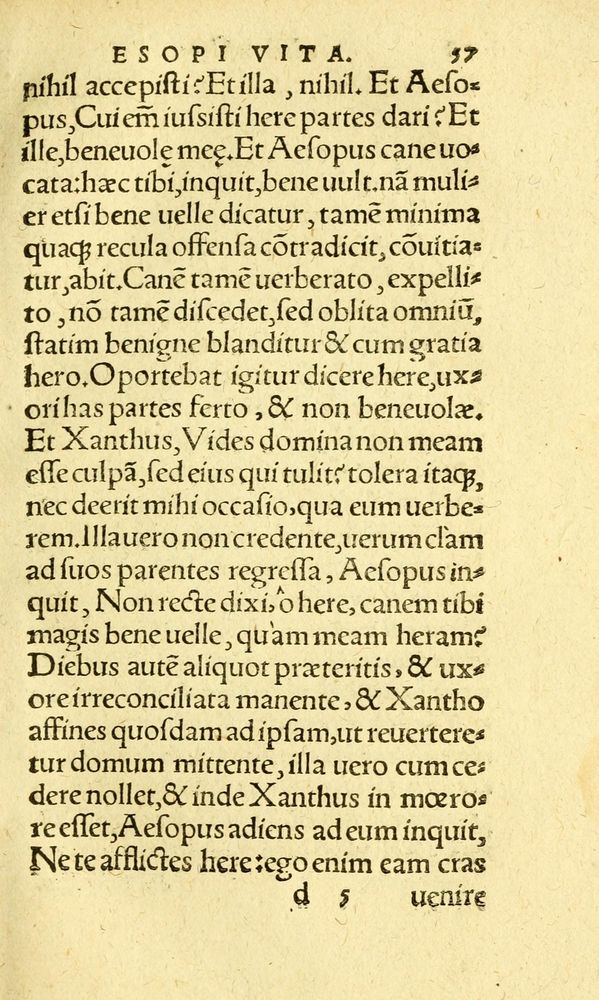 Scan 0065 of Aesopi Phrygis fabvlæ Graece et Latine