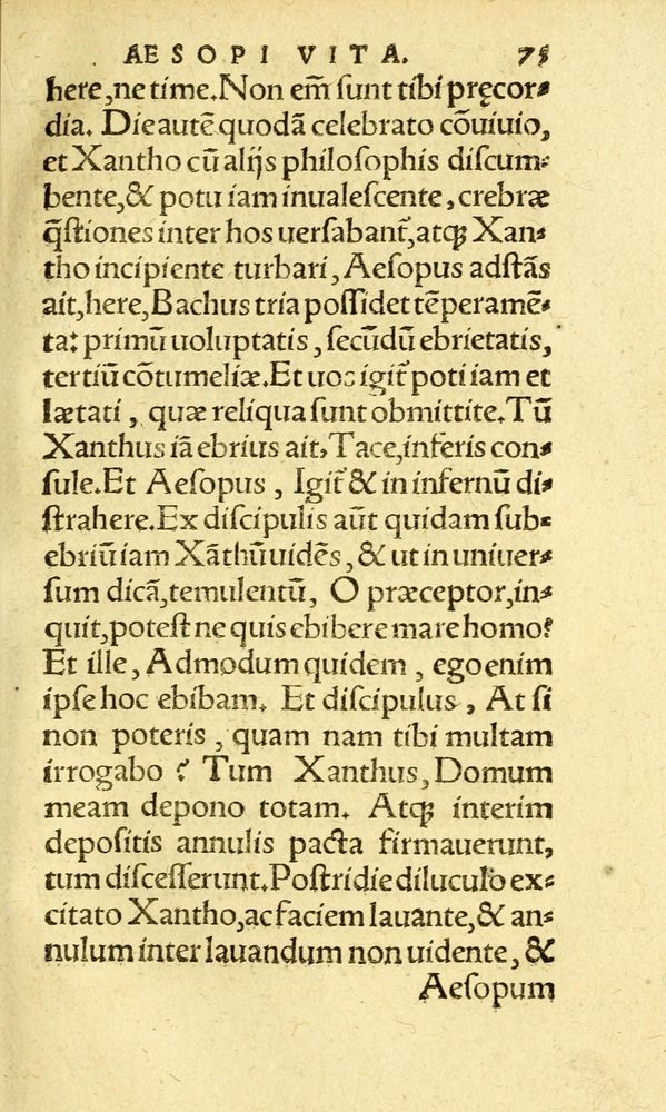 Scan 0083 of Aesopi Phrygis fabvlæ Graece et Latine