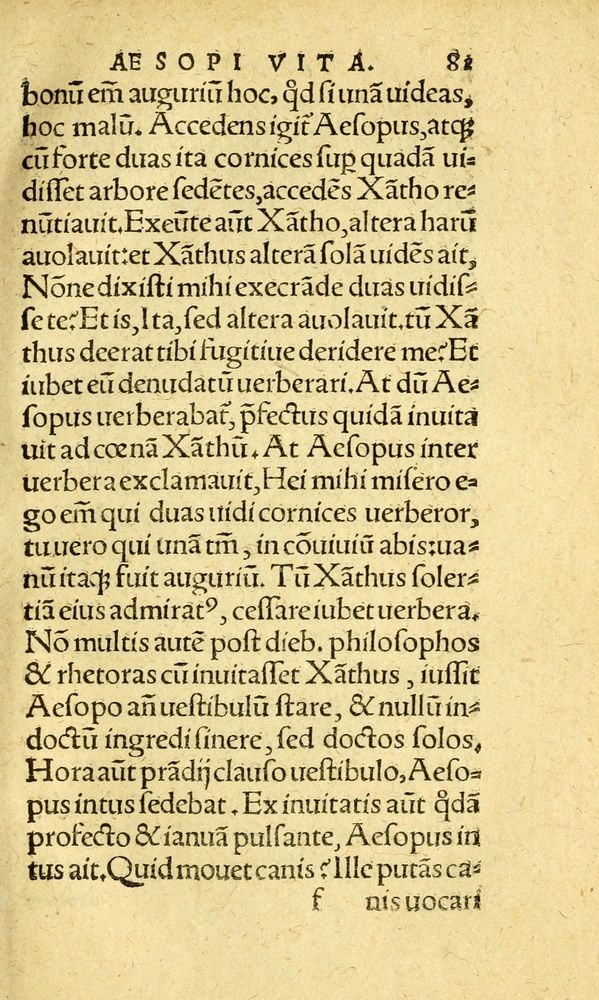 Scan 0089 of Aesopi Phrygis fabvlæ Graece et Latine