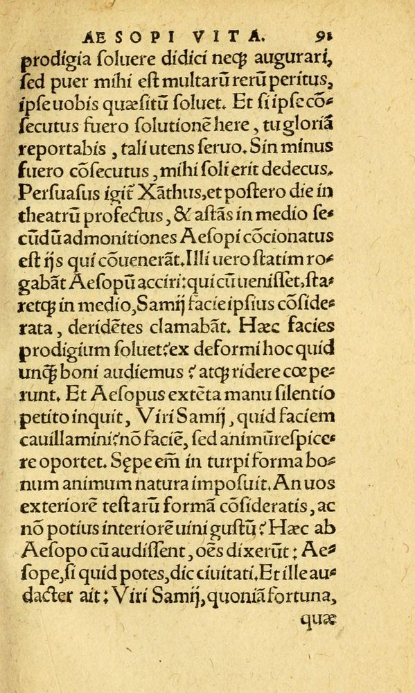 Scan 0099 of Aesopi Phrygis fabvlæ Graece et Latine