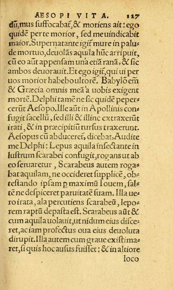 Scan 0135 of Aesopi Phrygis fabvlæ Graece et Latine