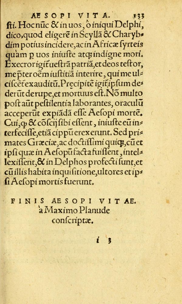 Scan 0141 of Aesopi Phrygis fabvlæ Graece et Latine