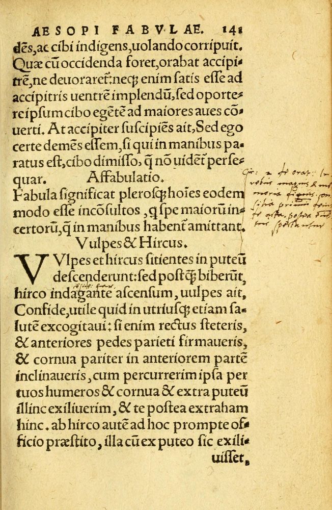 Scan 0149 of Aesopi Phrygis fabvlæ Graece et Latine