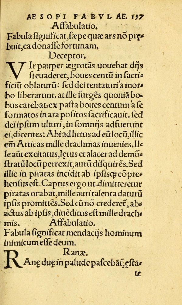 Scan 0165 of Aesopi Phrygis fabvlæ Graece et Latine