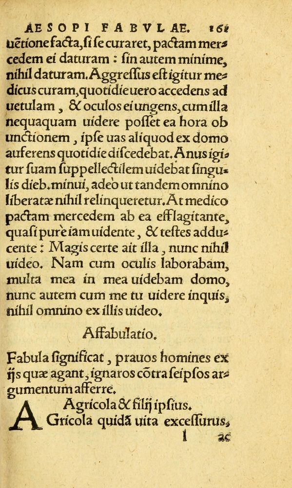Scan 0169 of Aesopi Phrygis fabvlæ Graece et Latine