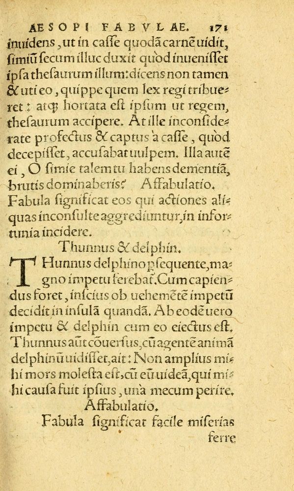 Scan 0179 of Aesopi Phrygis fabvlæ Graece et Latine
