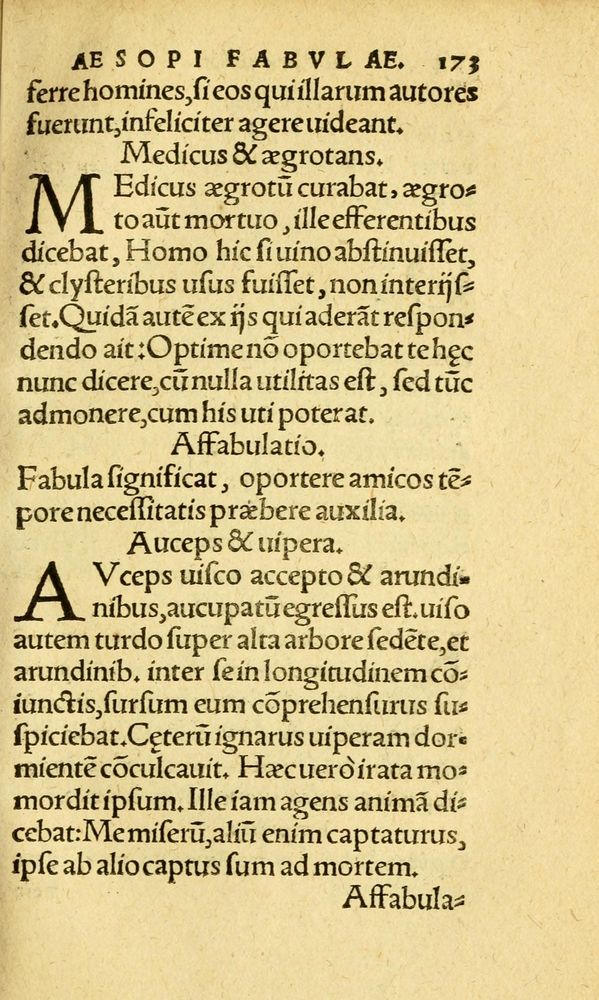 Scan 0181 of Aesopi Phrygis fabvlæ Graece et Latine