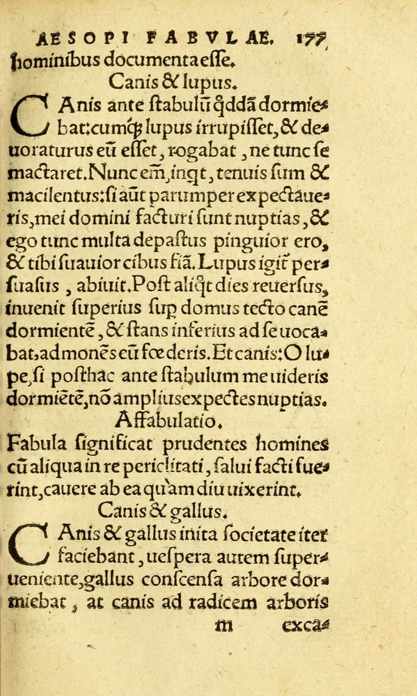 Scan 0185 of Aesopi Phrygis fabvlæ Graece et Latine