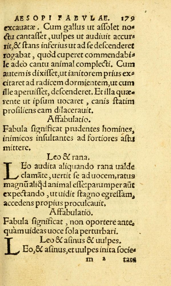 Scan 0187 of Aesopi Phrygis fabvlæ Graece et Latine