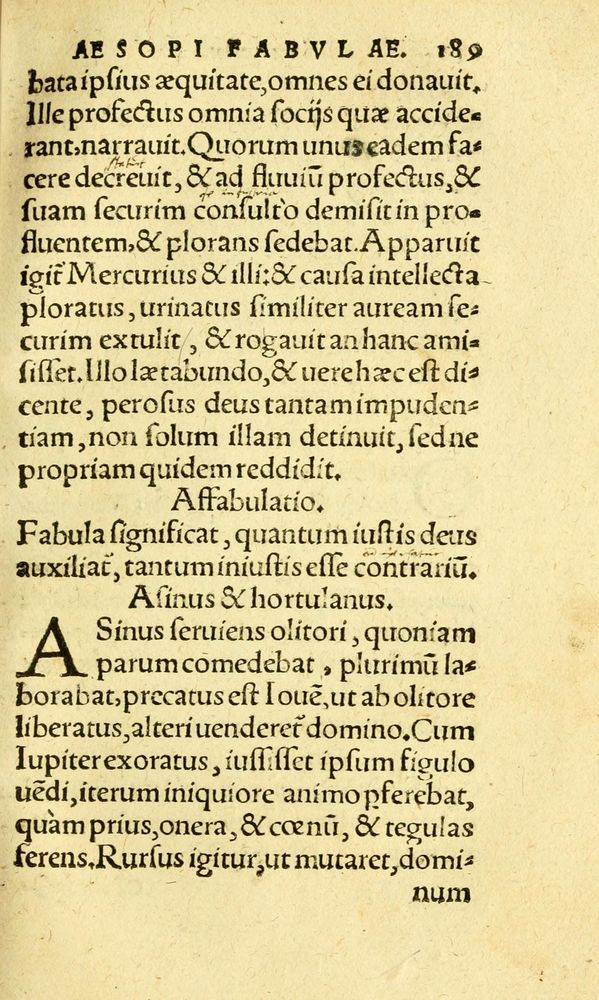 Scan 0197 of Aesopi Phrygis fabvlæ Graece et Latine