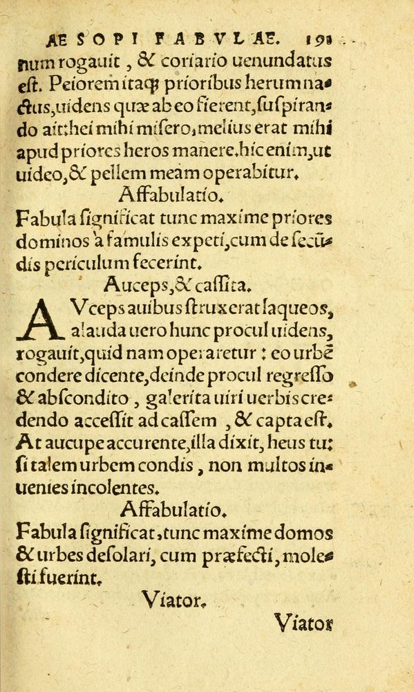 Scan 0199 of Aesopi Phrygis fabvlæ Graece et Latine