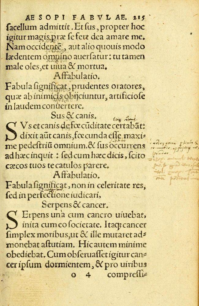 Scan 0223 of Aesopi Phrygis fabvlæ Graece et Latine