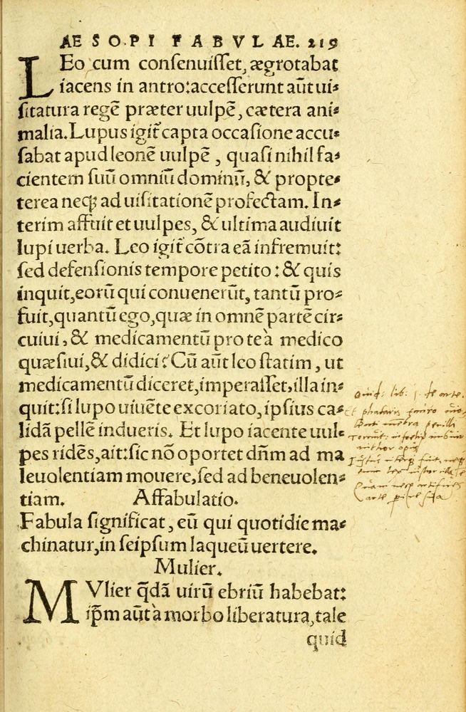 Scan 0227 of Aesopi Phrygis fabvlæ Graece et Latine