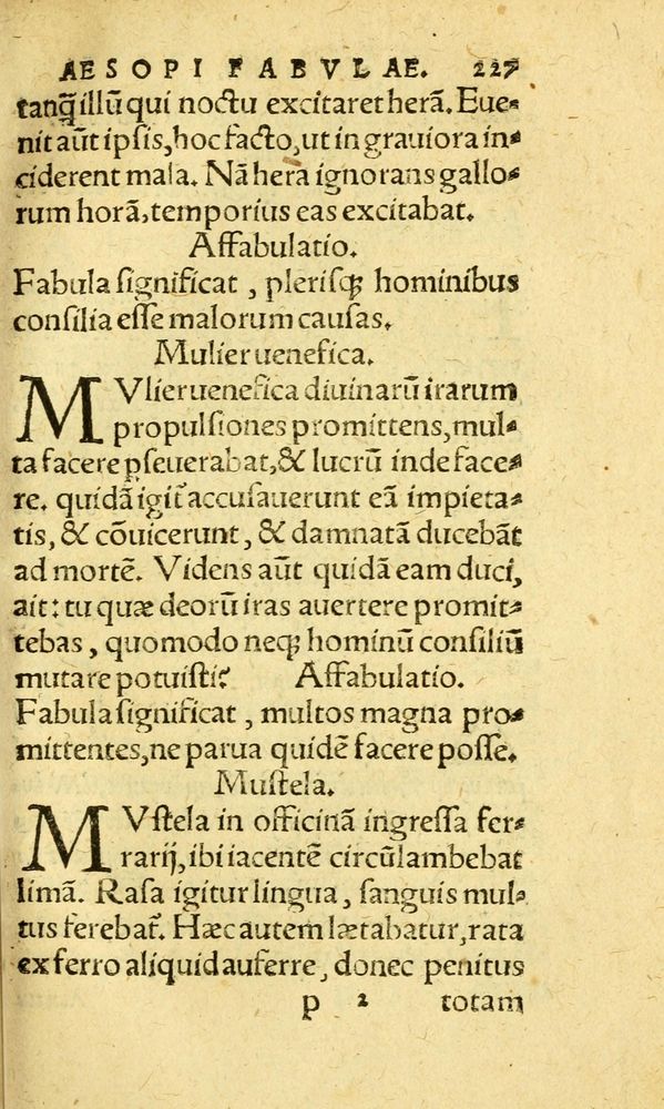 Scan 0235 of Aesopi Phrygis fabvlæ Graece et Latine