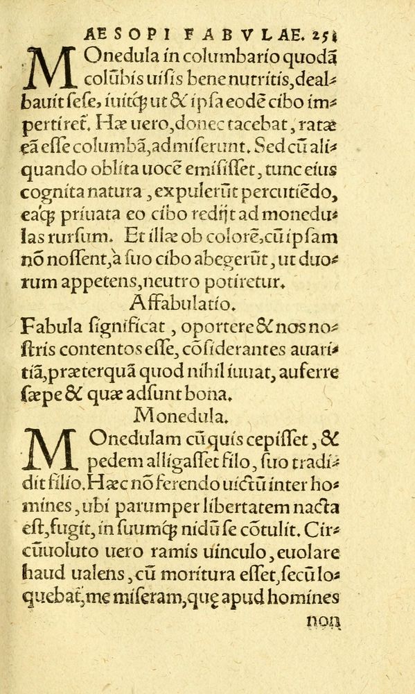 Scan 0259 of Aesopi Phrygis fabvlæ Graece et Latine