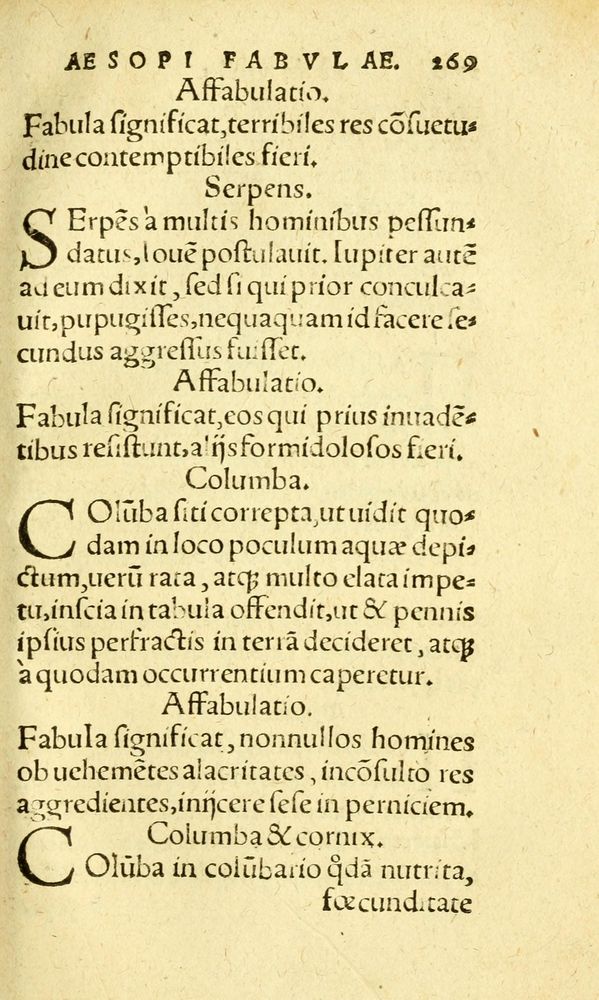 Scan 0277 of Aesopi Phrygis fabvlæ Graece et Latine