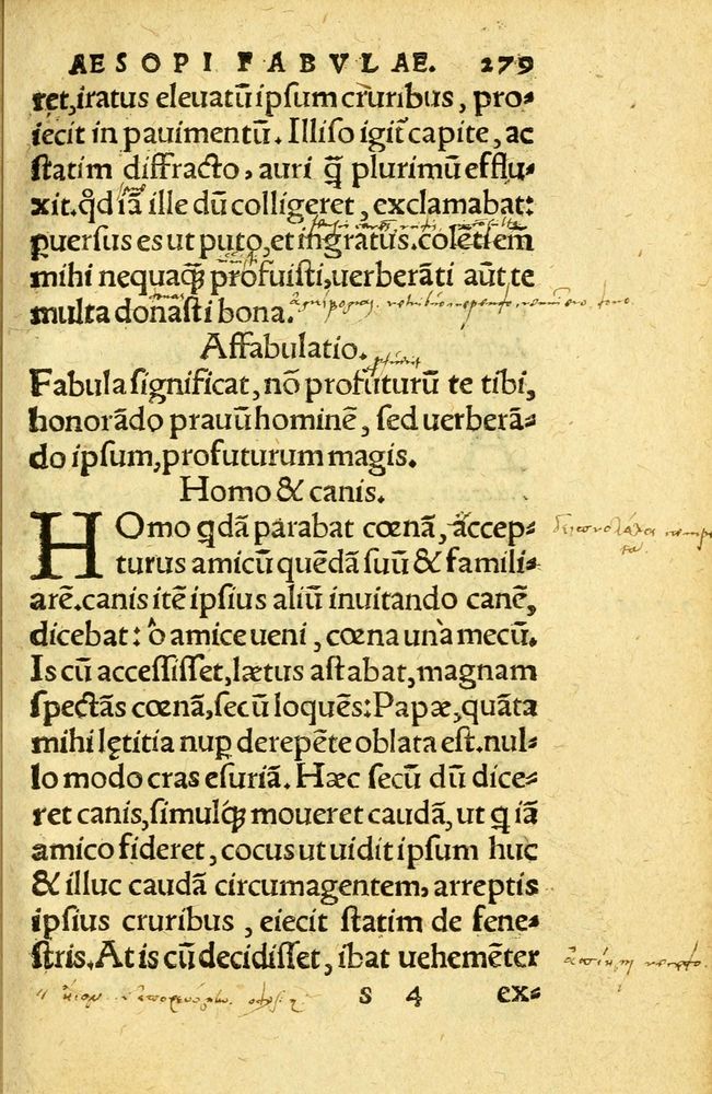 Scan 0287 of Aesopi Phrygis fabvlæ Graece et Latine