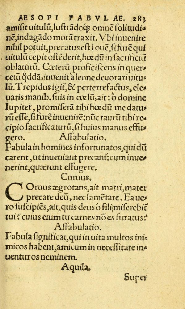 Scan 0291 of Aesopi Phrygis fabvlæ Graece et Latine
