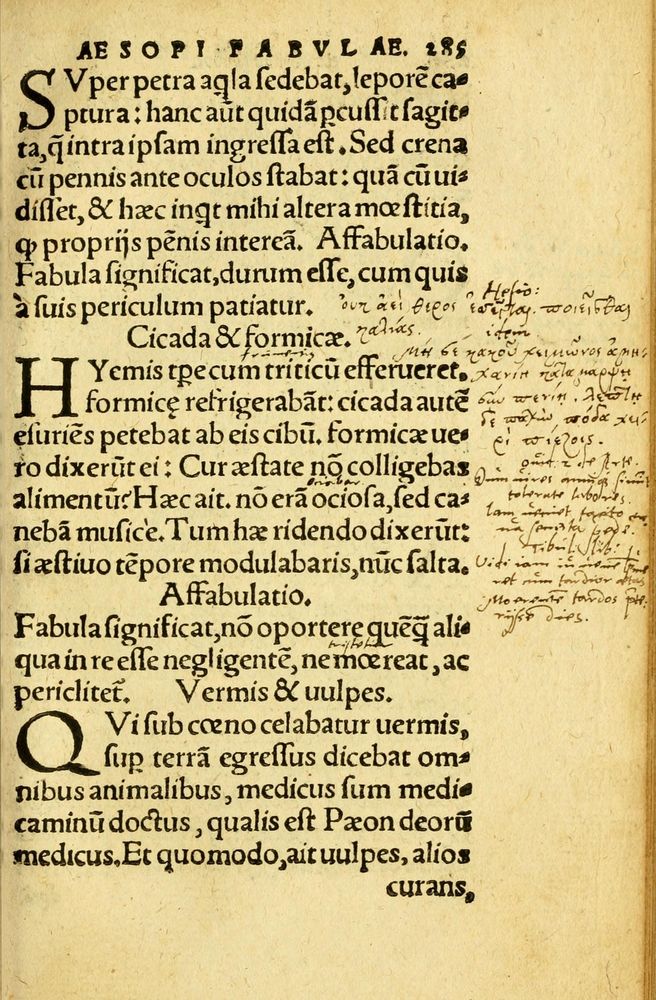 Scan 0293 of Aesopi Phrygis fabvlæ Graece et Latine