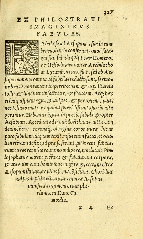 Scan 0335 of Aesopi Phrygis fabvlæ Graece et Latine
