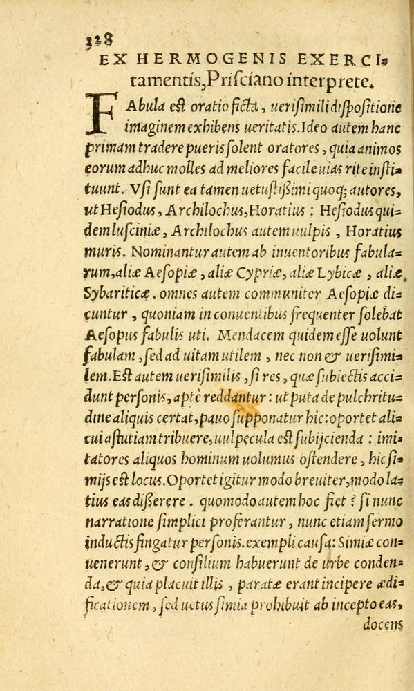 Scan 0336 of Aesopi Phrygis fabvlæ Graece et Latine