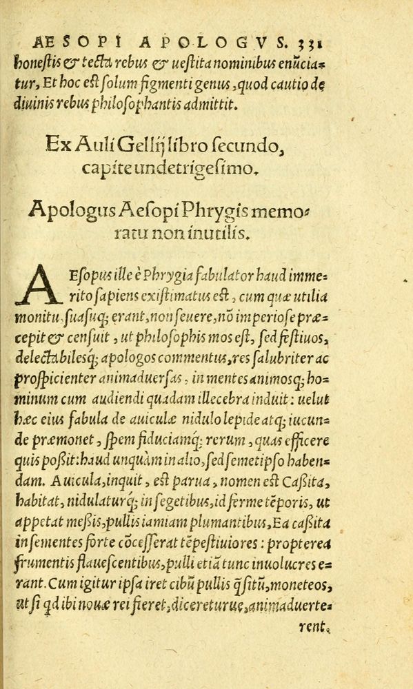 Scan 0339 of Aesopi Phrygis fabvlæ Graece et Latine