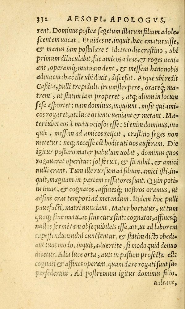 Scan 0340 of Aesopi Phrygis fabvlæ Graece et Latine