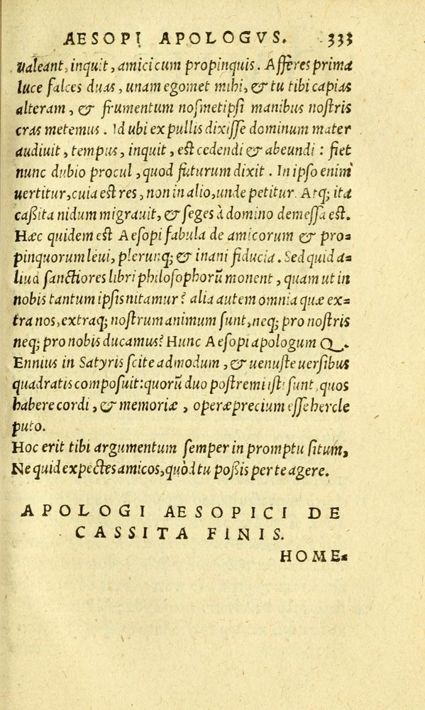 Scan 0341 of Aesopi Phrygis fabvlæ Graece et Latine
