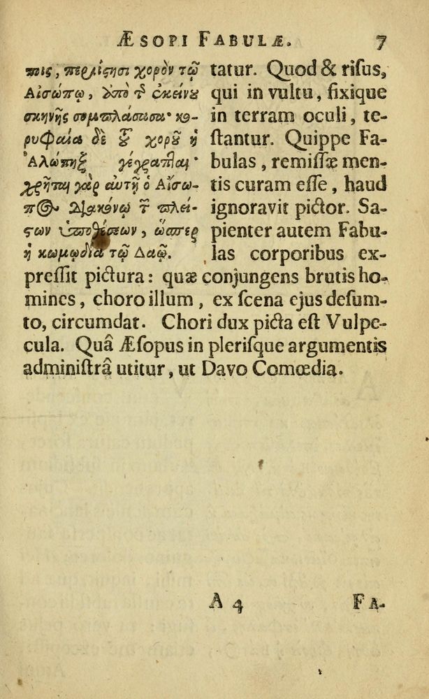 Scan 0011 of Fabulæ Æsopi Graecè & Latinè, nunc denuo selectæ