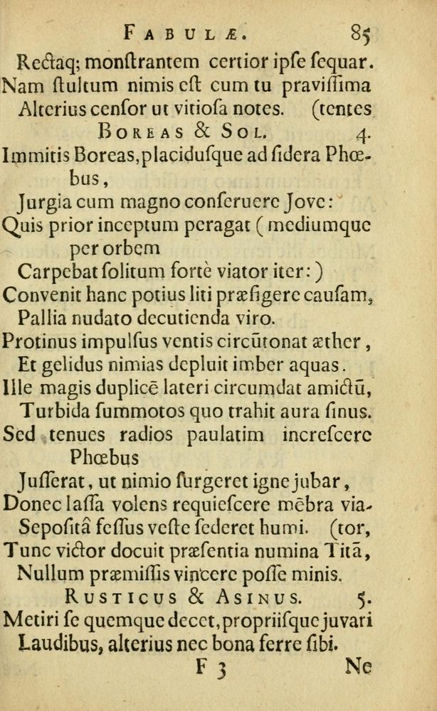Scan 0089 of Fabulæ Æsopi Graecè & Latinè, nunc denuo selectæ