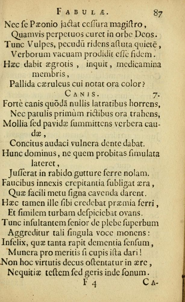 Scan 0091 of Fabulæ Æsopi Graecè & Latinè, nunc denuo selectæ