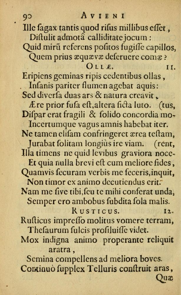 Scan 0094 of Fabulæ Æsopi Graecè & Latinè, nunc denuo selectæ