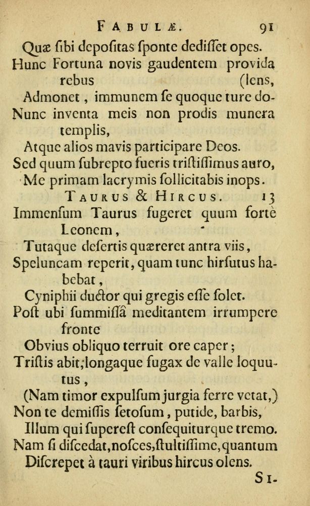 Scan 0095 of Fabulæ Æsopi Graecè & Latinè, nunc denuo selectæ