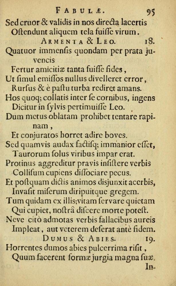 Scan 0099 of Fabulæ Æsopi Graecè & Latinè, nunc denuo selectæ
