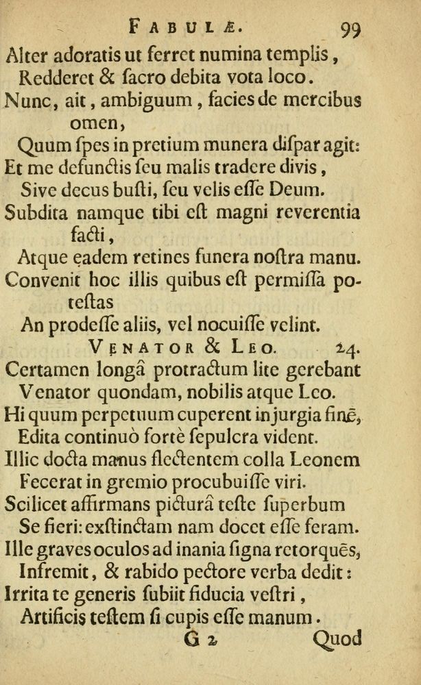 Scan 0103 of Fabulæ Æsopi Graecè & Latinè, nunc denuo selectæ