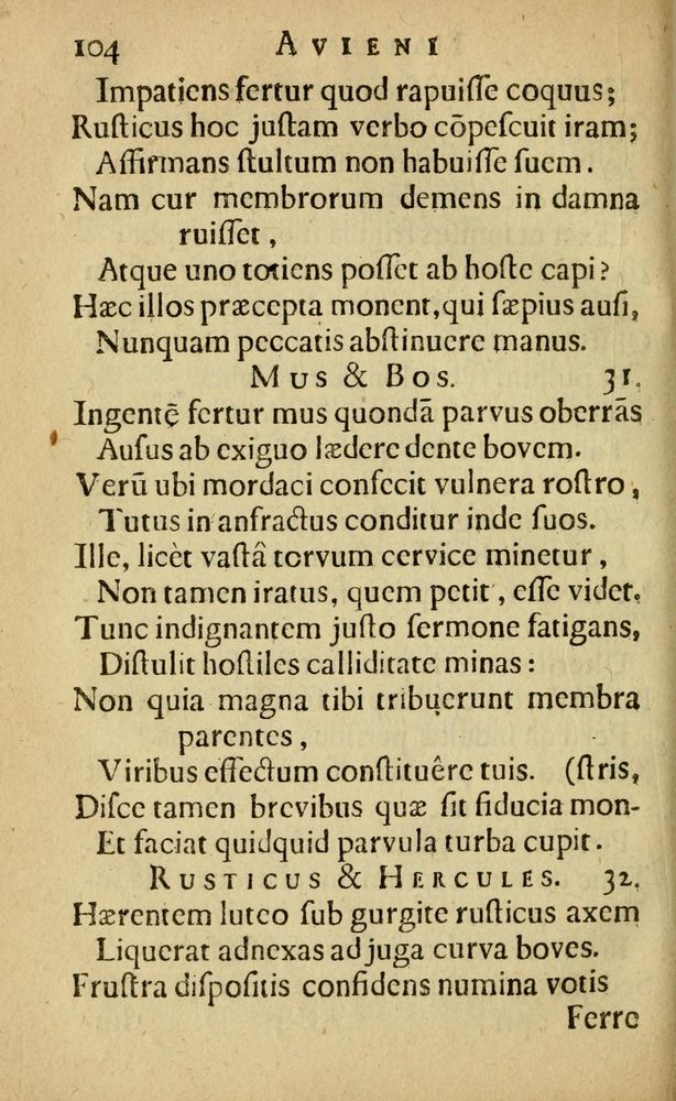 Scan 0108 of Fabulæ Æsopi Graecè & Latinè, nunc denuo selectæ
