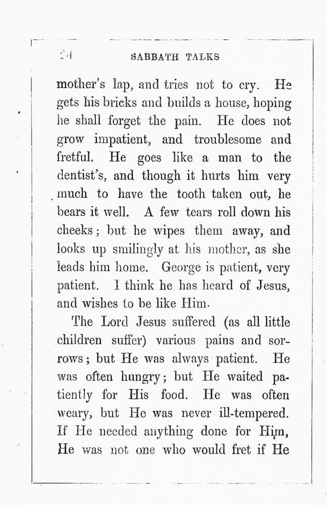 Scan 0028 of Sabbath talks about Jesus