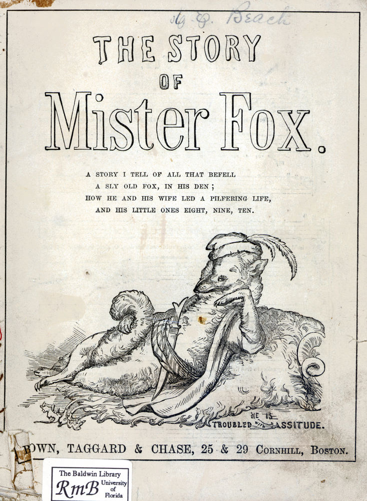 Scan 0003 of The story of Mister Fox
