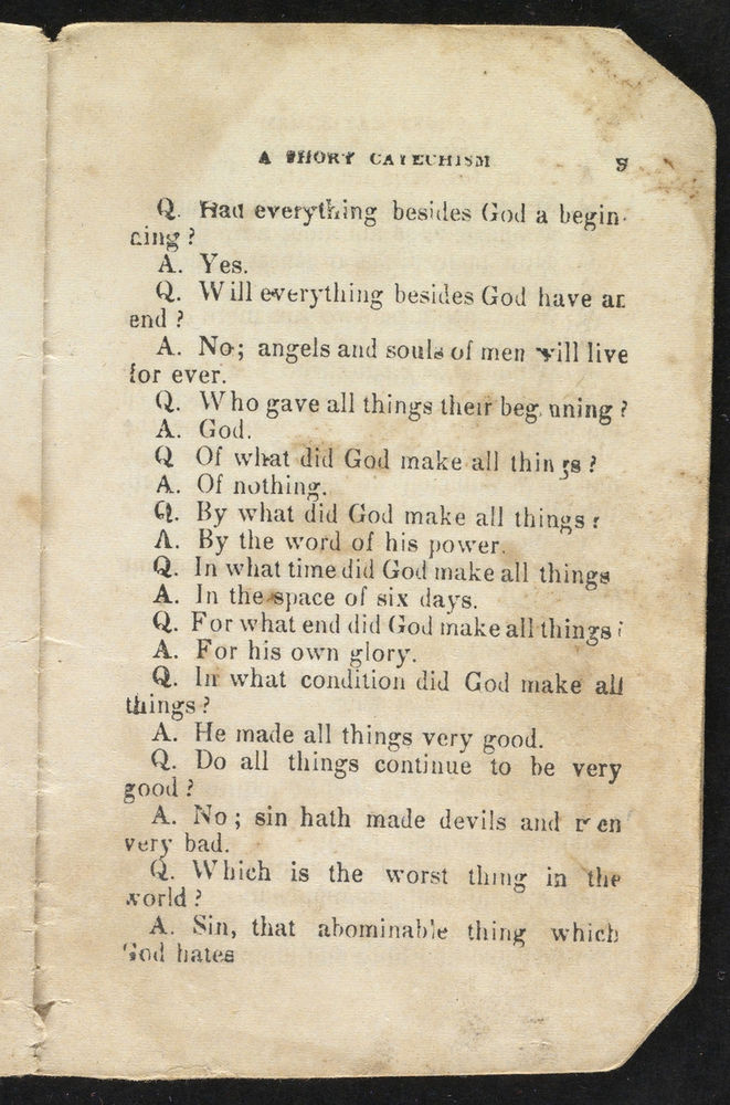 Scan 0011 of A short catechism for young children