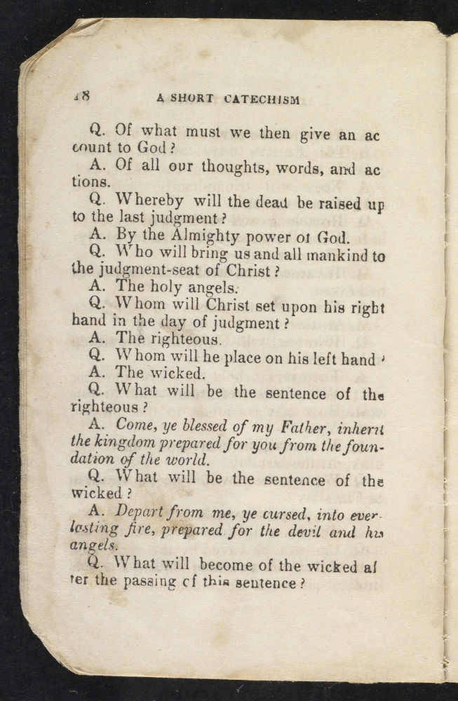 Scan 0020 of A short catechism for young children