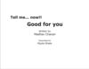 Thumbnail 0003 of Good for you