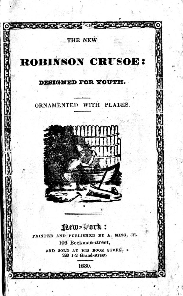 Scan 0001 of New Robinson Crusoe, designed for youth